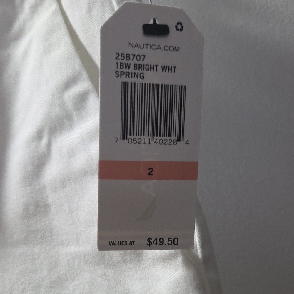 Nautica Women's Classic White Shorts - Picture 2 of 2